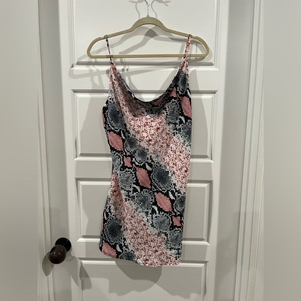 BuddyLove Snake Print Mini Dress